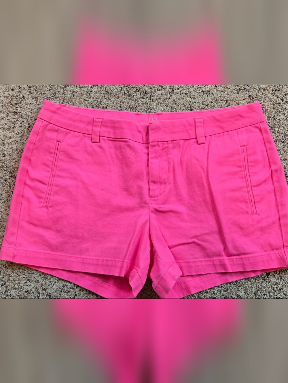 A.N.A. Hot Pink Twill Shorts Womens Size 10 - Picture 2 of 4